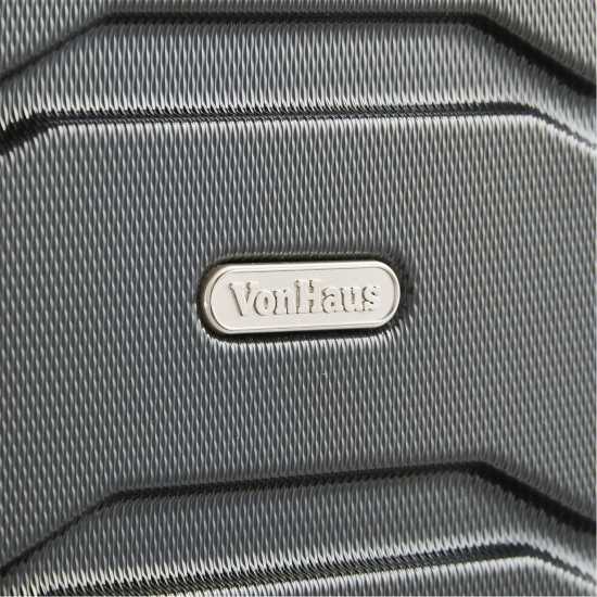 Vonhaus 3Pcs Teal Abs Luggage Set Black Куфари и багаж