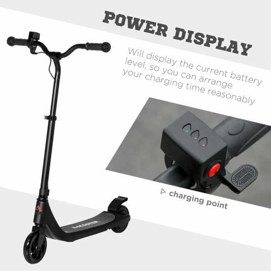 120W Electric Scooter With Battery Display Black Подаръци и играчки