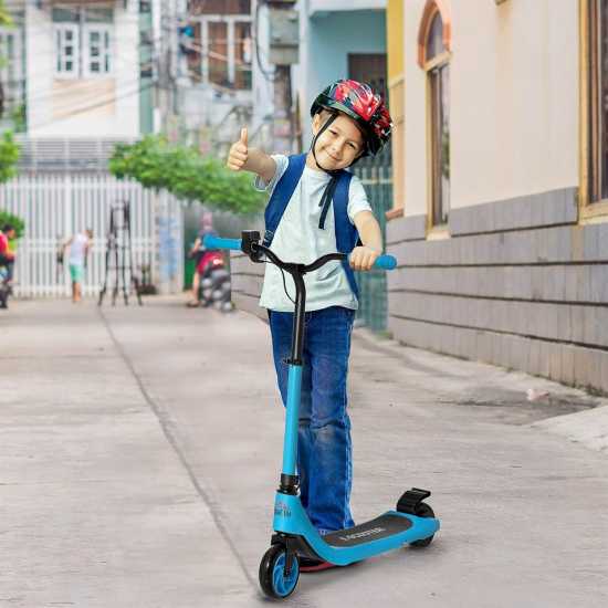 120W Electric Scooter With Battery Display Blue Подаръци и играчки
