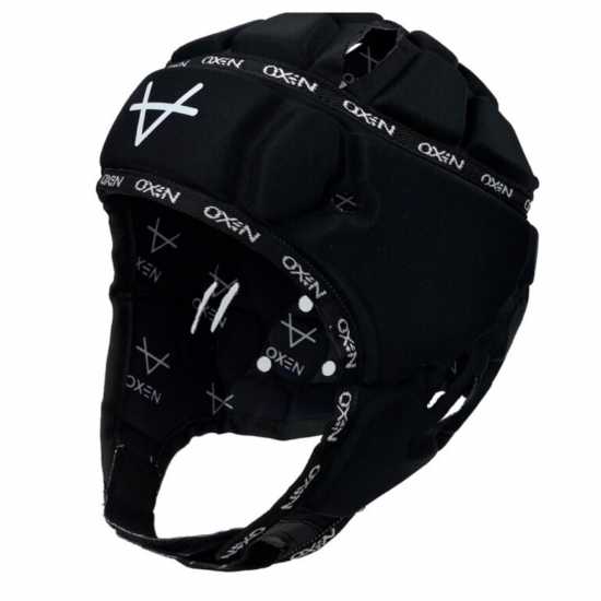 Oxen Rugby Pro Headguard Juniors Black/White 