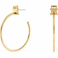 Tommy Hilfiger Tommy Hilfiger Women's Gold Plated Hoop Earrings  Бижутерия