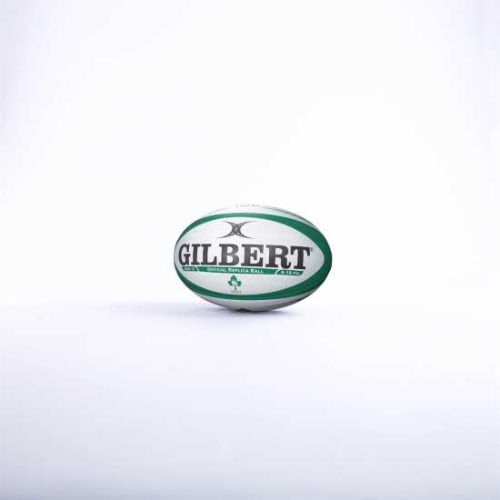 Gilbert Replica Rugby Ball Бяло/Зелено 