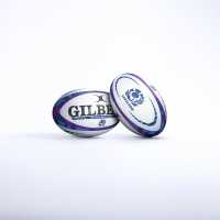 Gilbert Replica Rugby Ball Бяло/Синьо/Лилаво 