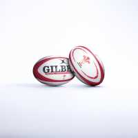 Gilbert Replica Rugby Ball Бял/Червен 