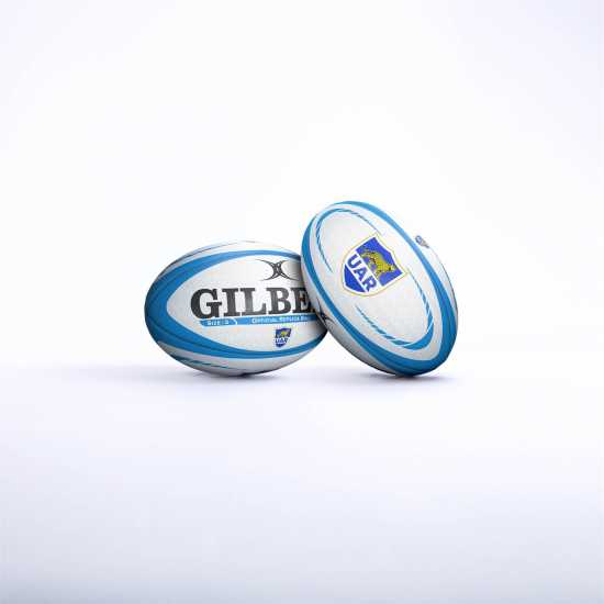 Gilbert Replica Rugby Ball Бяло/Синьо 
