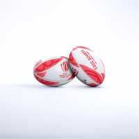 Gilbert Rwc 2023 Supporters Rugby Ball White/Red Ръгби