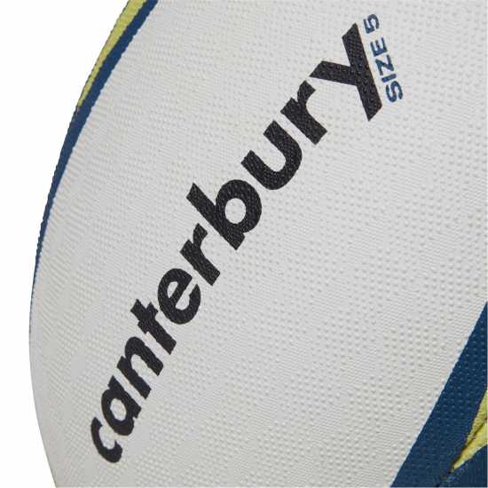 Canterbury Mentre Rugby Ball White/Lime Ръгби