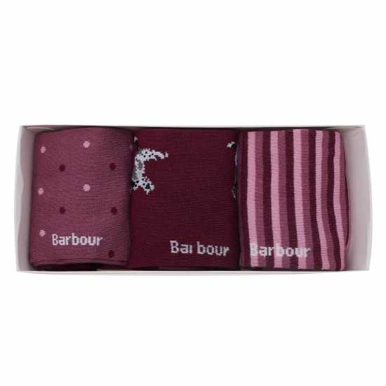 Barbour Dog Stripe Sock Gift Set  