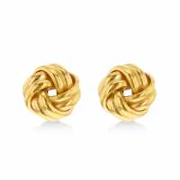 9Ct Gold Double Knot Studs  Бижутерия