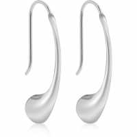Silver Wire Drop Earrings