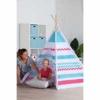 Wooden Play Tent Tepee Natural Colours