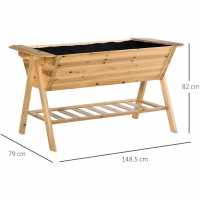 Outsunny Wooden Planter W