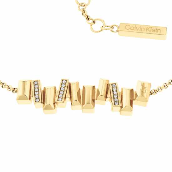 Calvin Klein Calvin Klein Women's Gold IP Crystal Bracelet  Бижутерия
