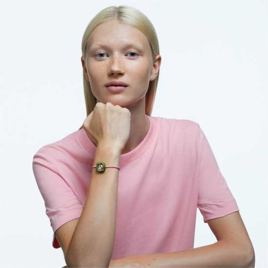 Swarovski Dulcis Bracelet, Cushion Cut, Green  Бижутерия
