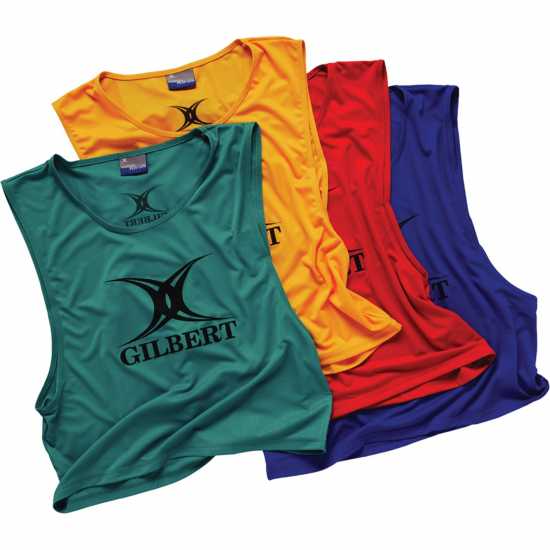 Gilbert Polyester Bibs Youths Red 