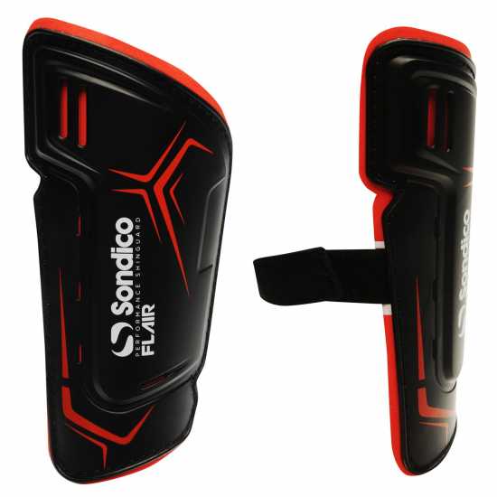 Sondico Протектори За Пищял Flair Slip Shin Guards Черно/Бяло Футболни аксесоари