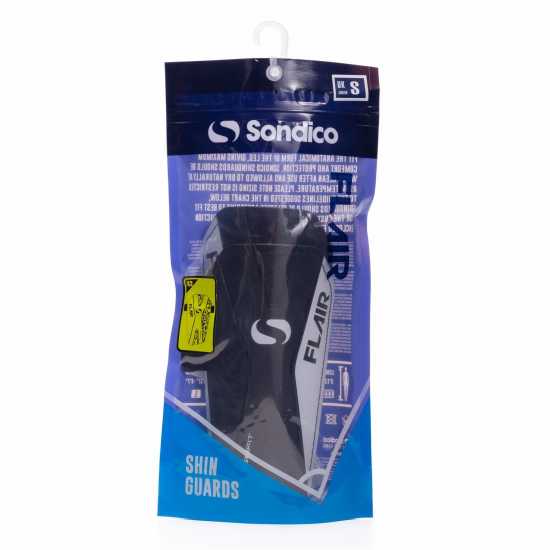Sondico Протектори За Пищял Flair Slip Shin Guards Черно/Бяло Футболни аксесоари