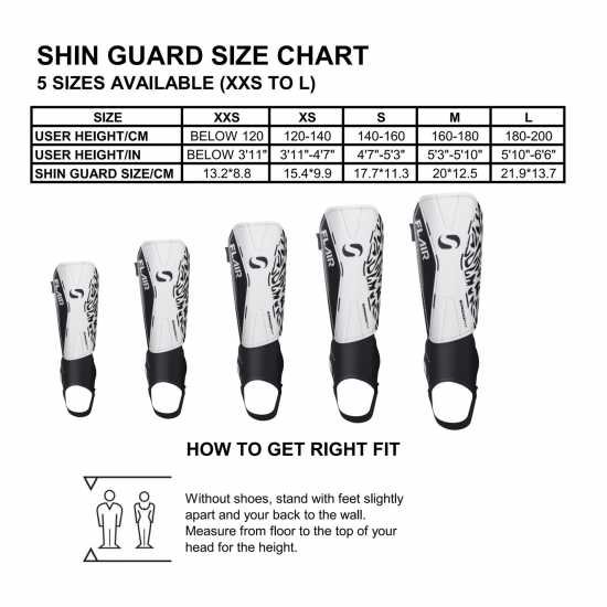 Sondico Flair Ankle Shinguards Бяло/Черно 