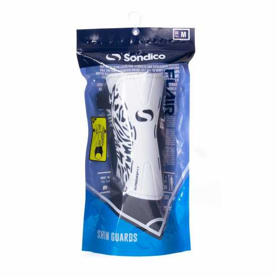 Sondico Flair Ankle Shinguards Бяло/Черно 