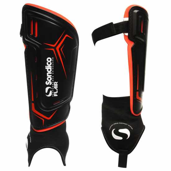 Sondico Comfort  Ankle Shinguards Black/White - Футболни аксесоари
