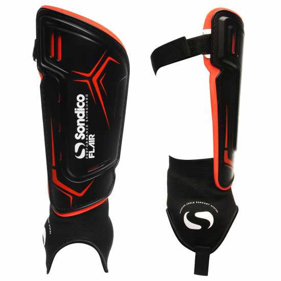 Sondico Ankle Comfort Shinguards Черно/Бяло Футболни аксесоари