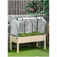 Outsunny Raised Garden Bed Outdoor Elevated Wood