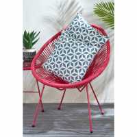 Pair Of Outdoor Geometric Print Scatter Cushions  Градина