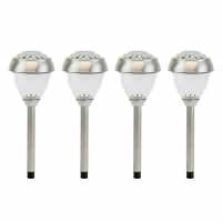 Pack Of 4 Crown Solar Stake Lights  Градина