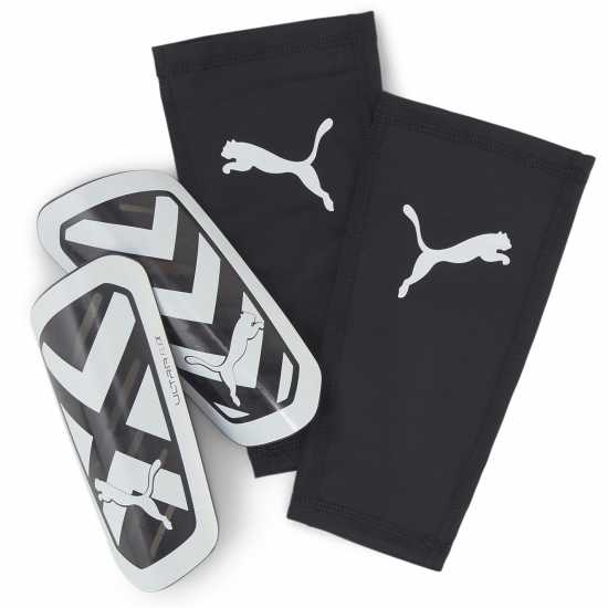 Puma Ultra Flex Shin Guard Black/White - Футболни аксесоари
