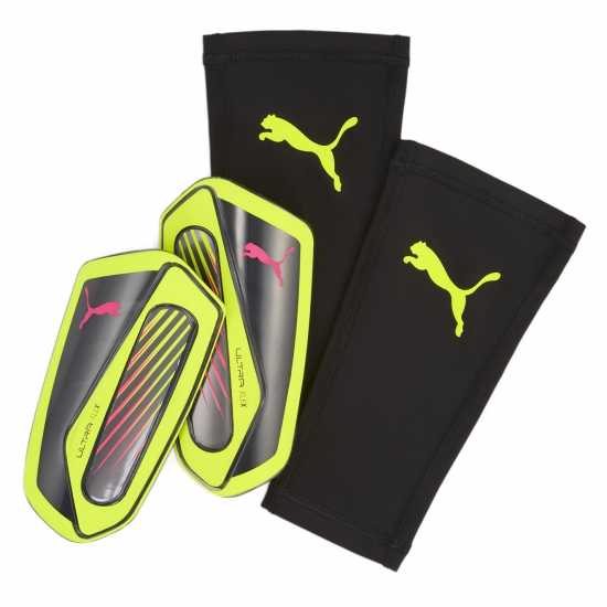 Puma Протектори За Пищял Ultra Flex Shin Guards Adults Жълто/Черно Футболни аксесоари