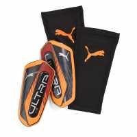 Puma Протектори За Пищял Ultra Flex Shin Guards Adults Оранжево/Сребро 