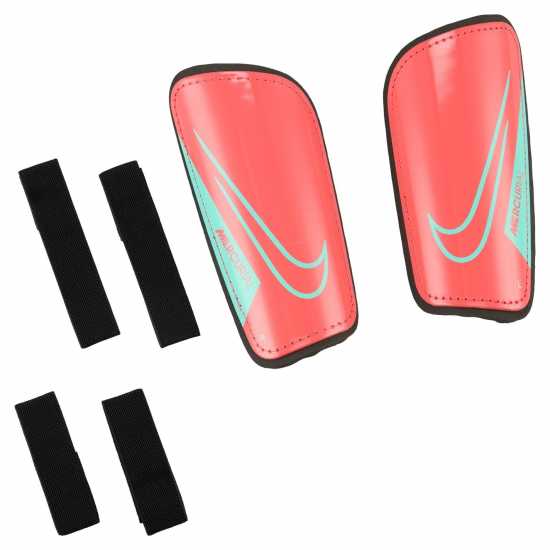 Nike Футболни Кори Mercurial Hardshell Shin Guards Adults Червен/Черен Футболни аксесоари