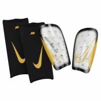 Nike Протектори За Пищял Mercurial Lite Shin Guards White/Gold Футболни аксесоари