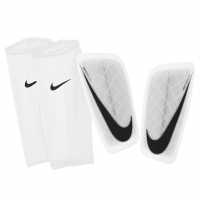 Nike Протектори За Пищял Mercurial Lite Shin Guards White/Black Футболни аксесоари