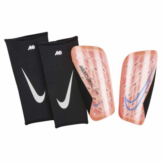 Nike Протектори За Пищял Mercurial Lite Shin Guards Nike Протектори За Пищял Mercurial Lite Shin Guards Orange/Black