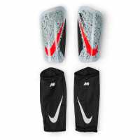 Nike Протектори За Пищял Mercurial Lite Shin Guards Silver/Red Nike Протектори За Пищял Mercurial Lite Shin Guards Silver/Red