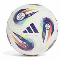 Adidas Euros 2025™ Pro Ball Adults Бяло/Лилаво 