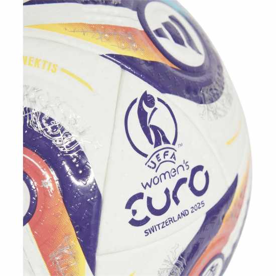 Adidas Euros 2025™ Pro Ball Adults Бяло/Лилаво 