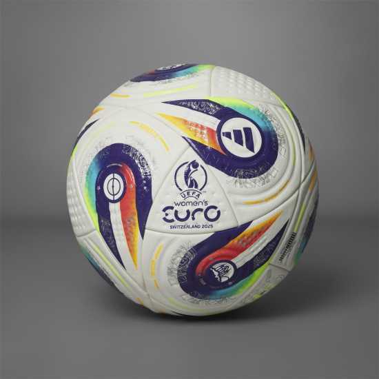 Adidas Euros 2025™ Pro Ball Adults Бяло/Лилаво 