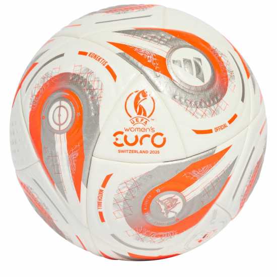 Футболни топки Adidas Euros 2025™ Pro Ball Adults White/Silver Adidas Euros 2025™ Pro Ball Adults White/Silver Футболни топки