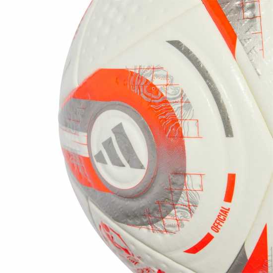 Футболни топки Adidas Euros 2025™ Pro Ball Adults White/Silver Adidas Euros 2025™ Pro Ball Adults White/Silver Футболни топки