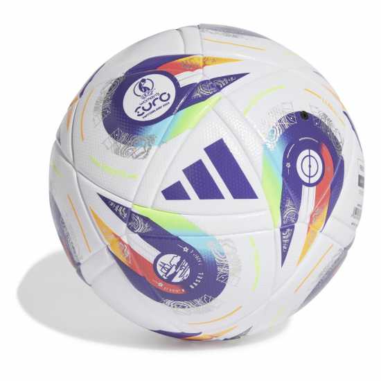 Adidas Euros 2025 ™ League Ball Adults Бяло/Лилаво Футболни топки