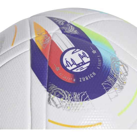 Adidas Euros 2025 ™ League Ball Adults Бяло/Лилаво Футболни топки
