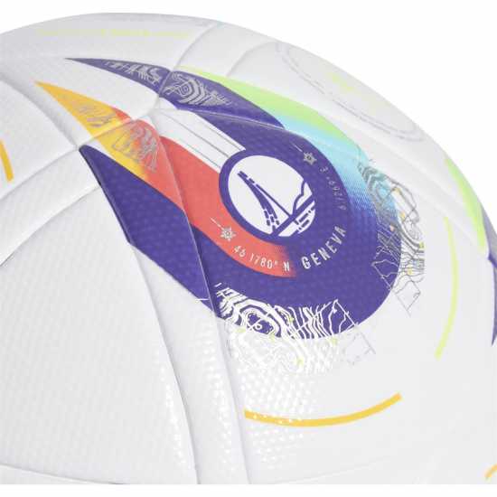 Adidas Euros 2025 ™ League Ball Adults Бяло/Лилаво Футболни топки