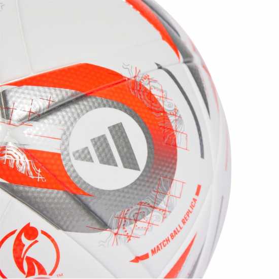 Adidas Euros 2025 ™ League Ball Adults White/Silver Футболни топки