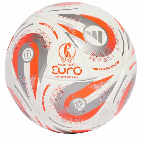 Футболни топки Adidas Euros 2025 ™ Mini Ball Adults White/Silver Adidas Euros 2025 ™ Mini Ball Adults White/Silver Футболни топки