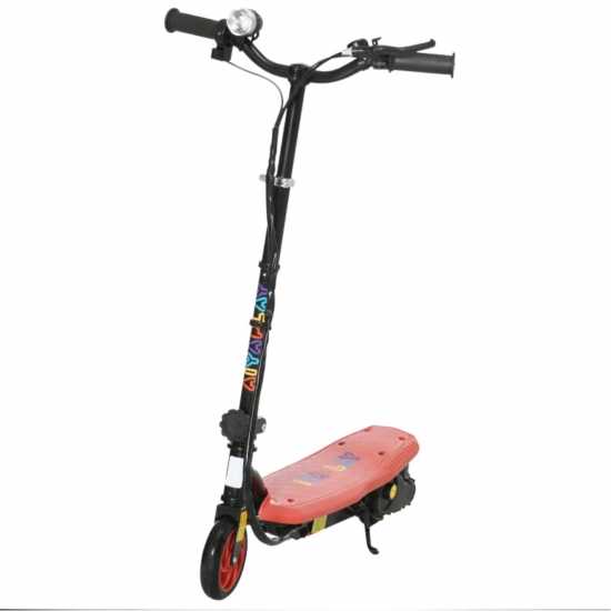 Homcom Foldable Electric Scooter Ages 7-14 Red Скутери