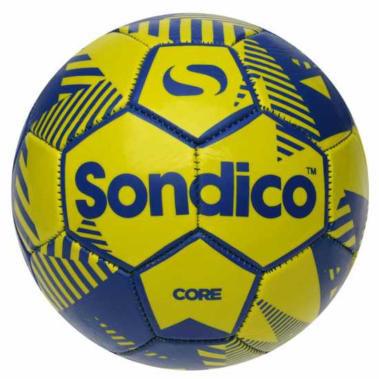Sondico Футболна Топка Core Xt Football Fluo Yell/Blue - Футболни топки