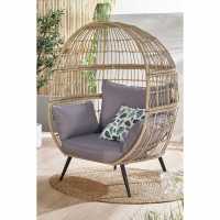 Wicker Effect Natural Egg Chair  Лагерни маси и столове
