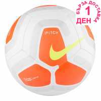 Nike Футболна Топка Premier League Pitch Football White Футболни топки